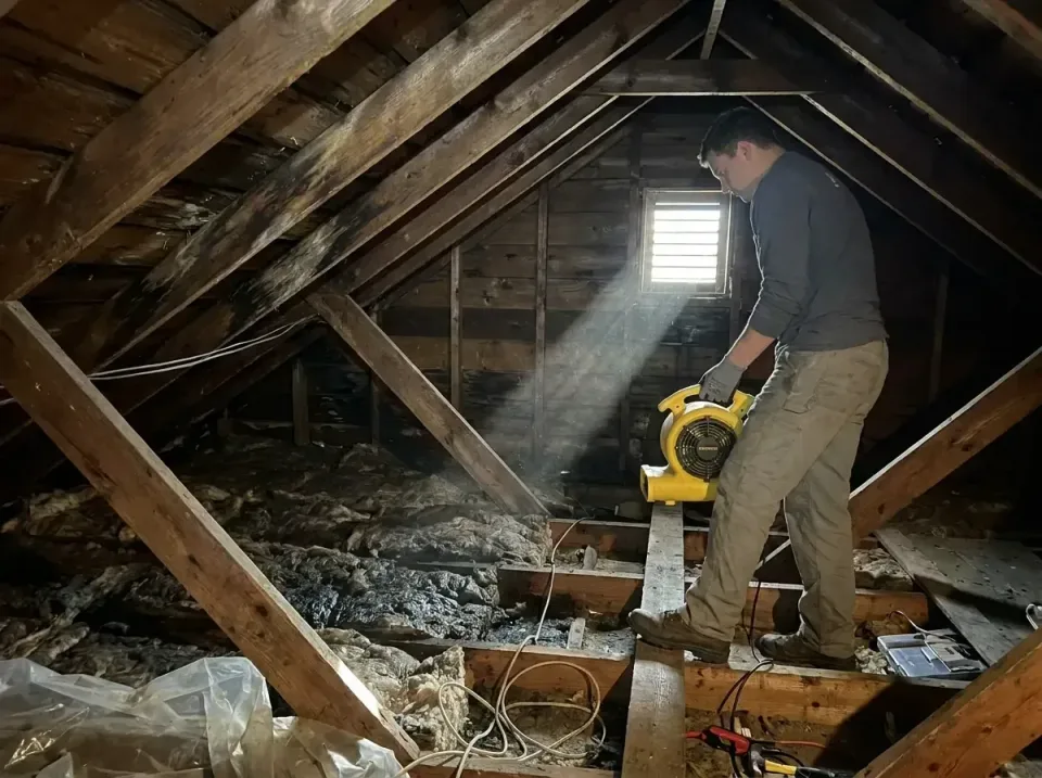 attic-water-damage-drying-proc-007 — frequently asked questions, Emergency Water Extraction & 24/7 Flood Response in Lawson…